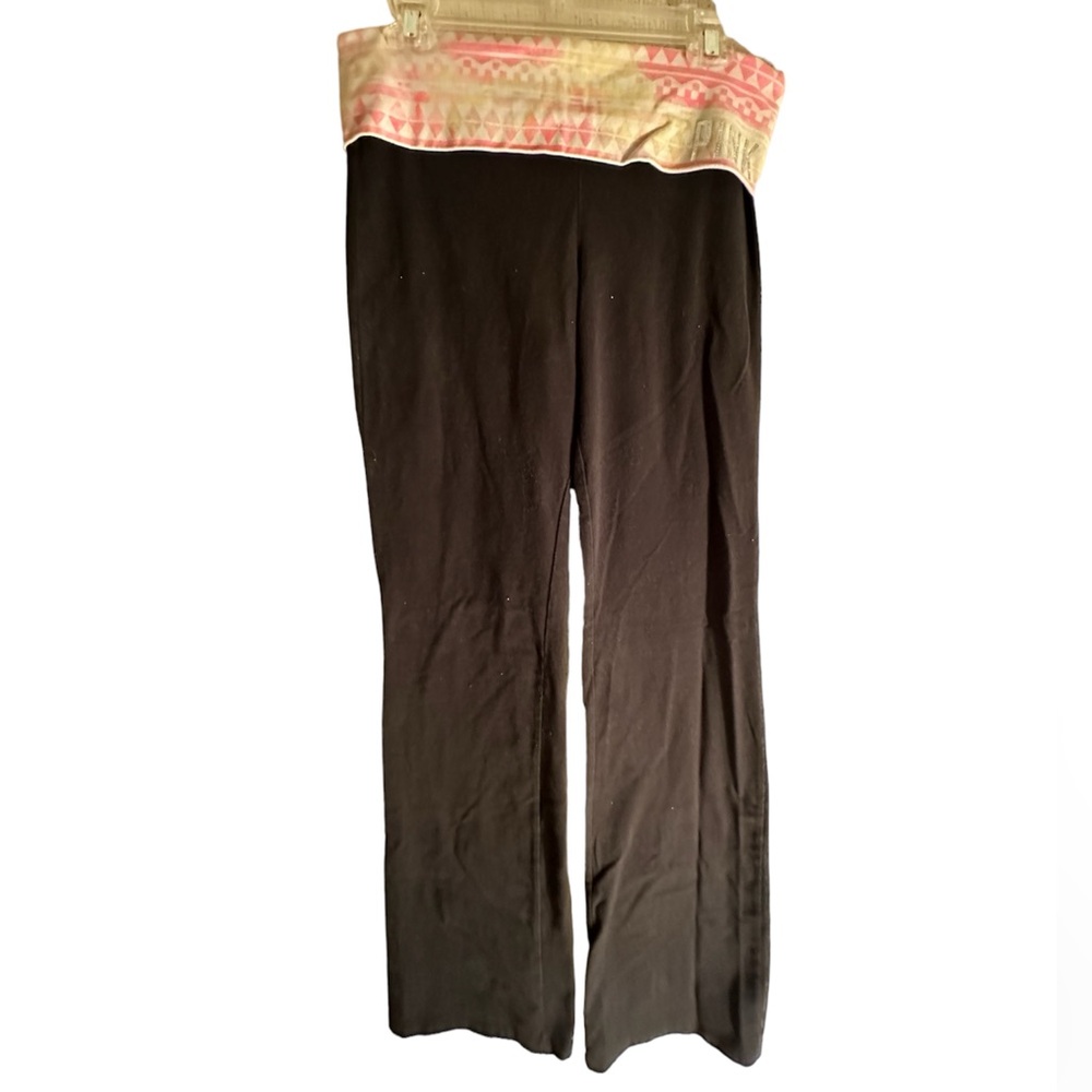 pink victoria secret y2k fold over leggings